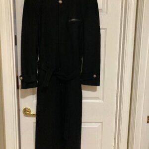 Men's JK Collections Long Black Coat